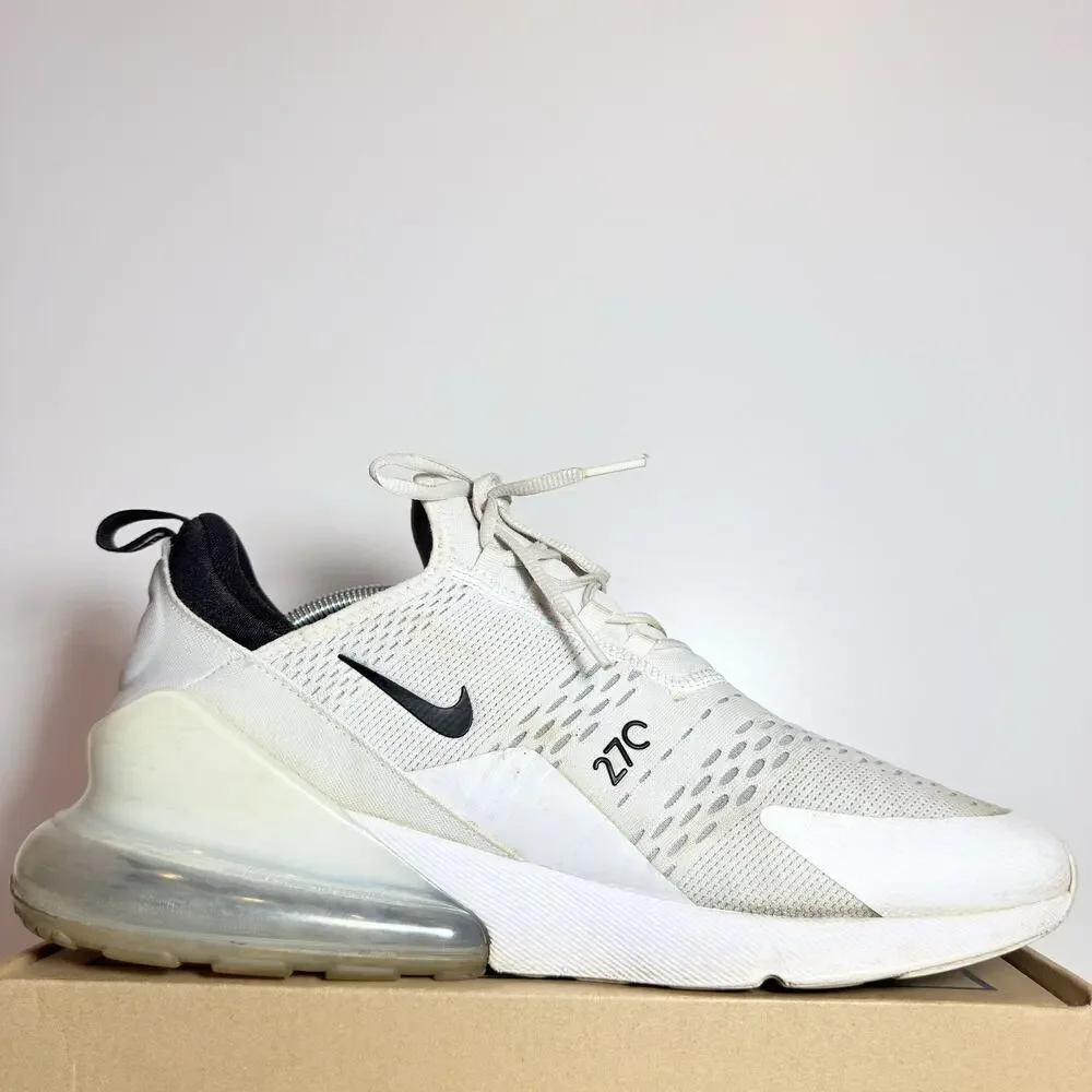 Nike Air Max 270 White Black Oreo Men's Size 13 Athletic Running Shoes Sneaker
